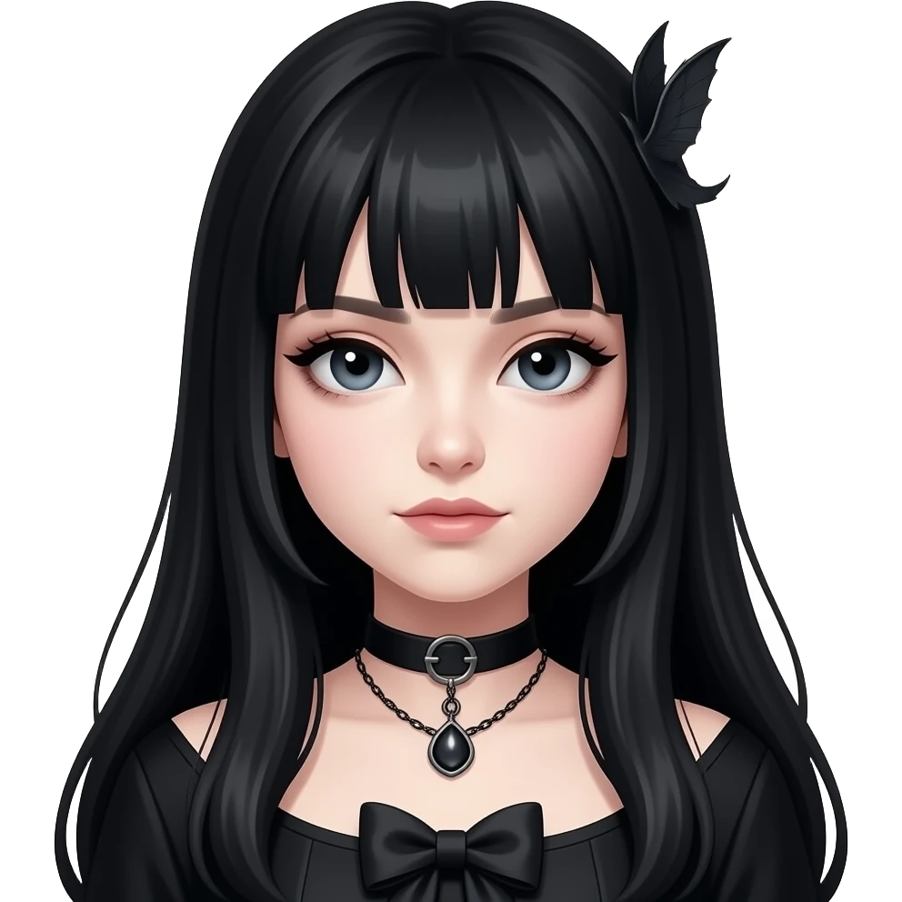 Gothic girl emoji