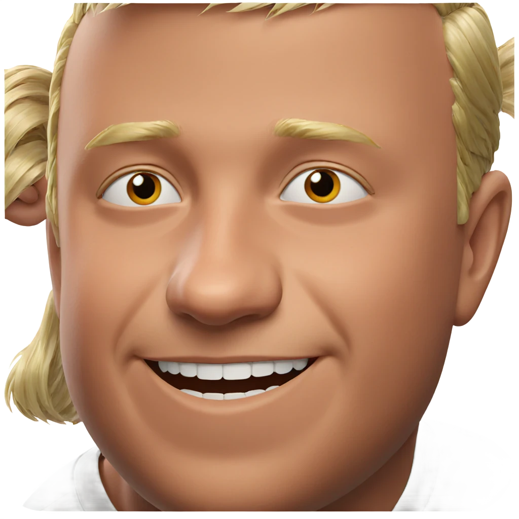 happy blonde boy portrait emoji