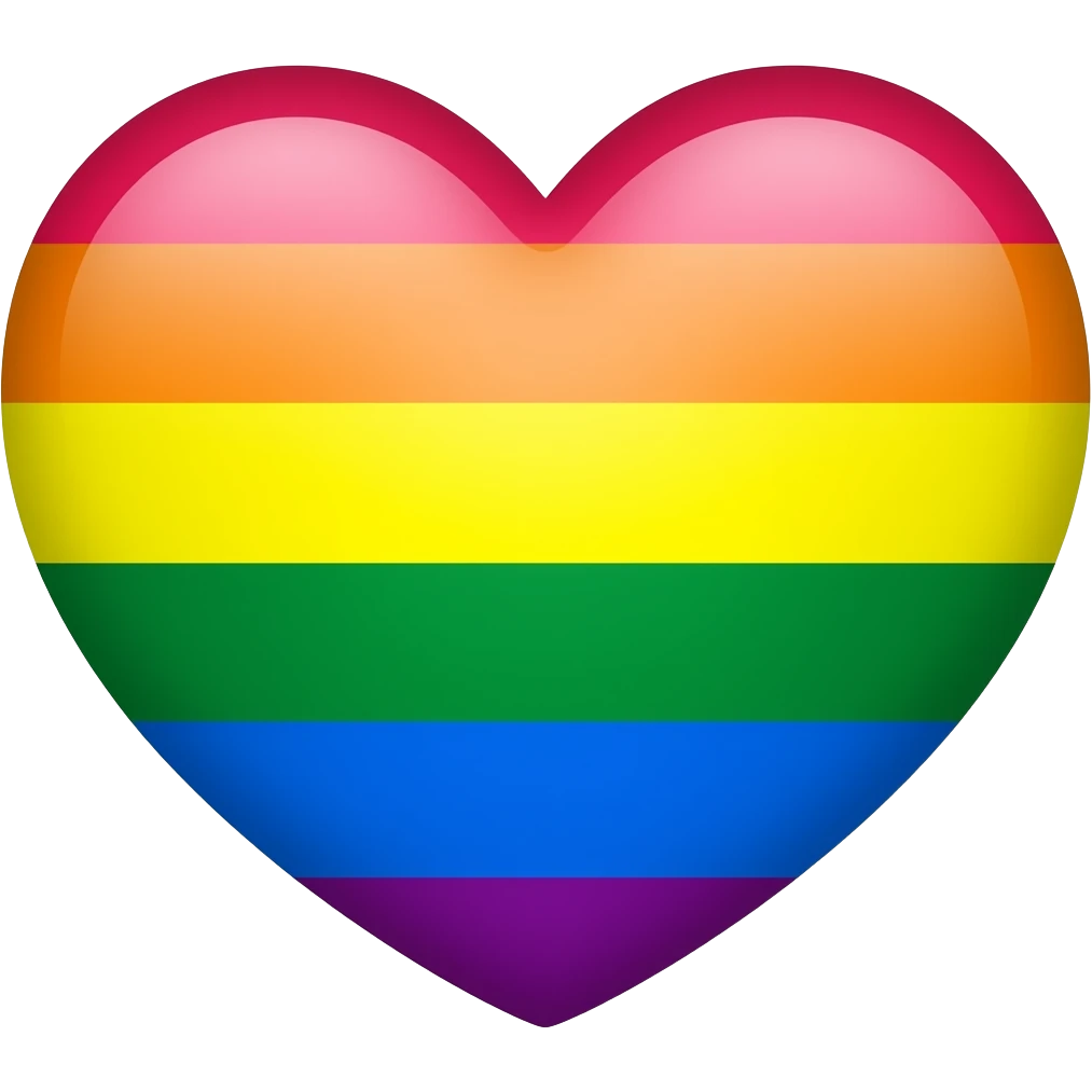 LGBT Progress flag heart emoji