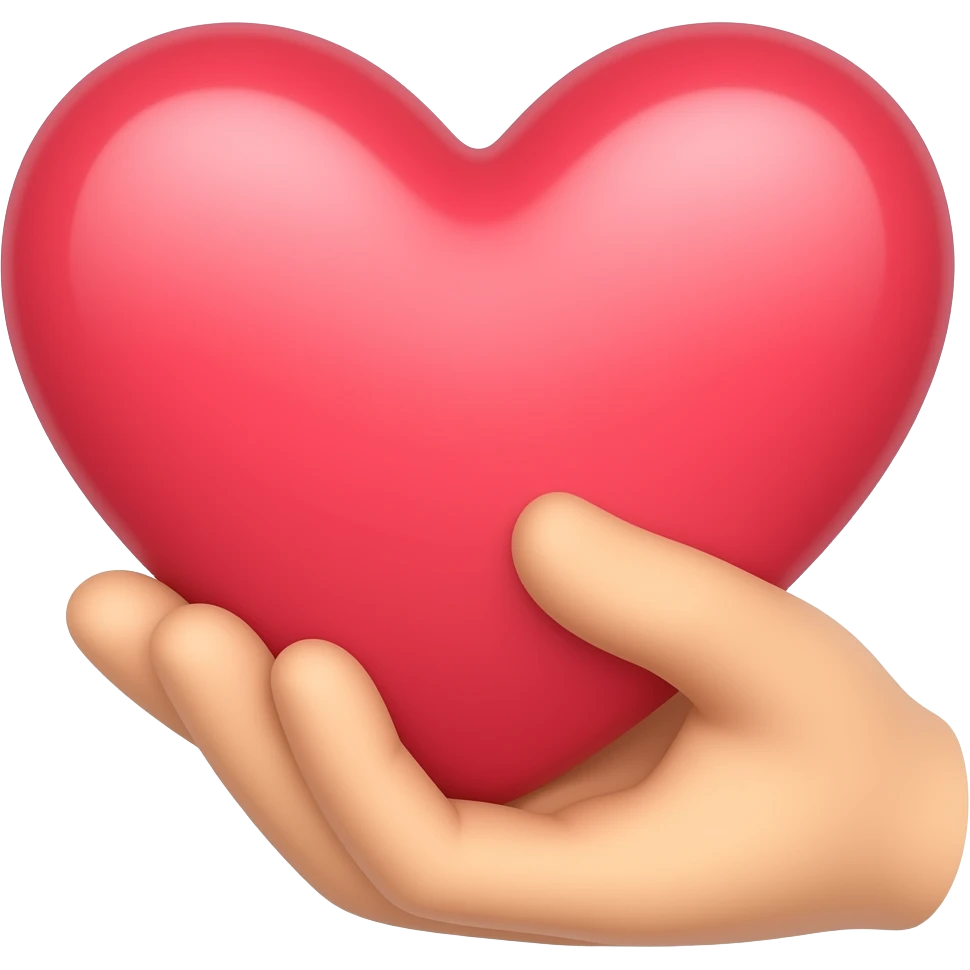 heart hand emoji