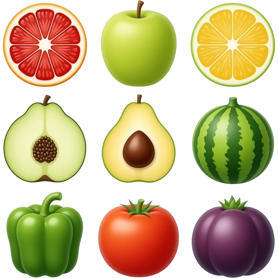 healthy foods emoji