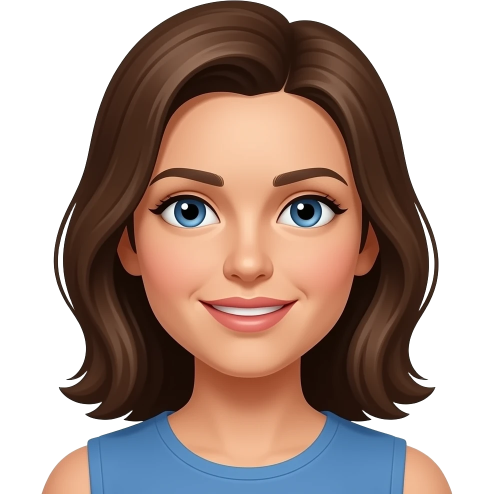 mujer blanca cabello café grecia emoji