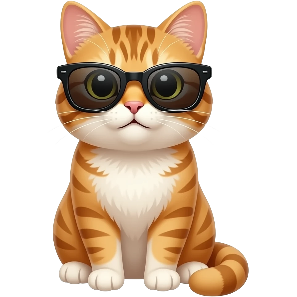 Cat wearing sunglasses emoji