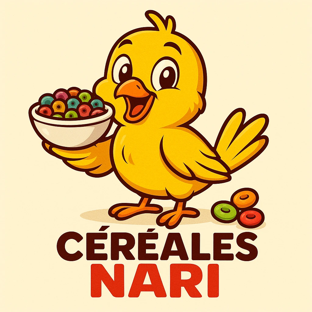 La mascotte du magaisn "céréales nari " doit être un canarie jaune joyeux !! Cree le emoji