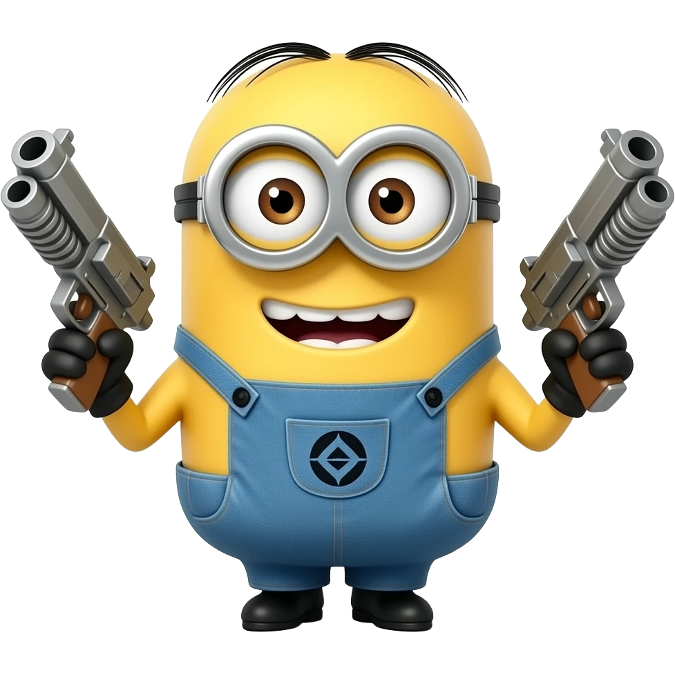 minion 2 machine guns emoji