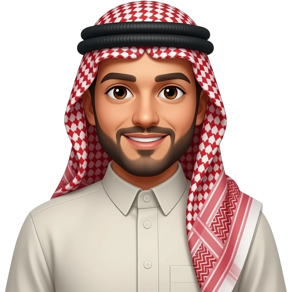 an Arab in ordinary clothes emoji