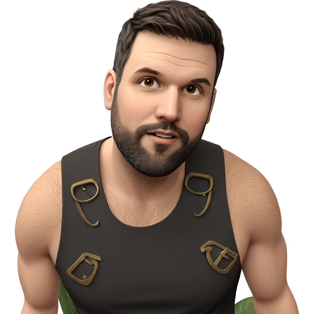 handsome man with beard emoji