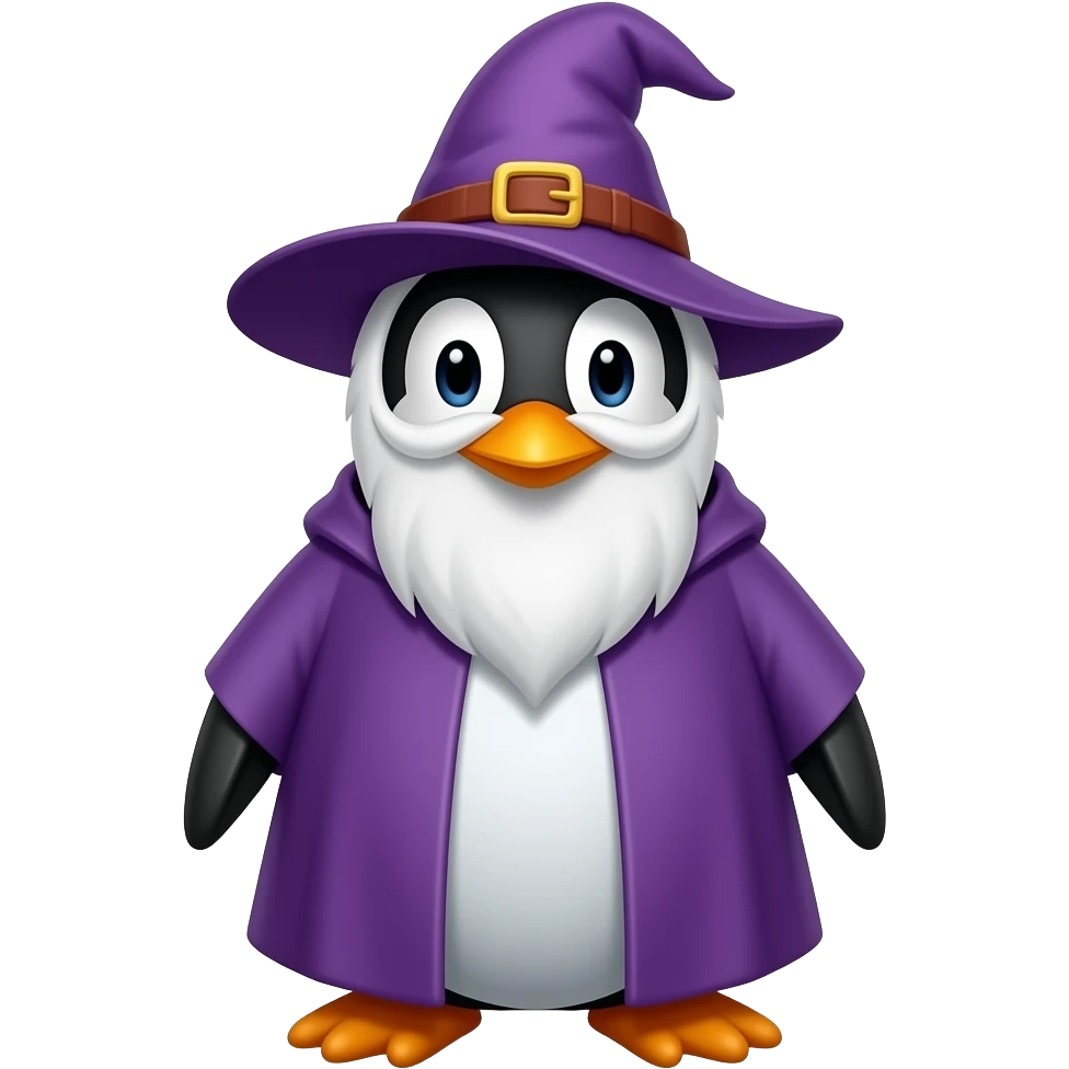 Penguin Wizard emoji