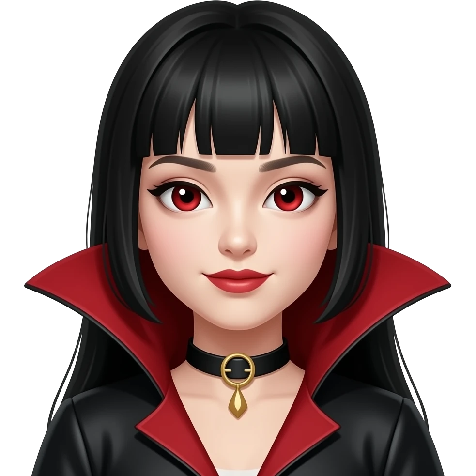 pretty vampire girl chinese emoji