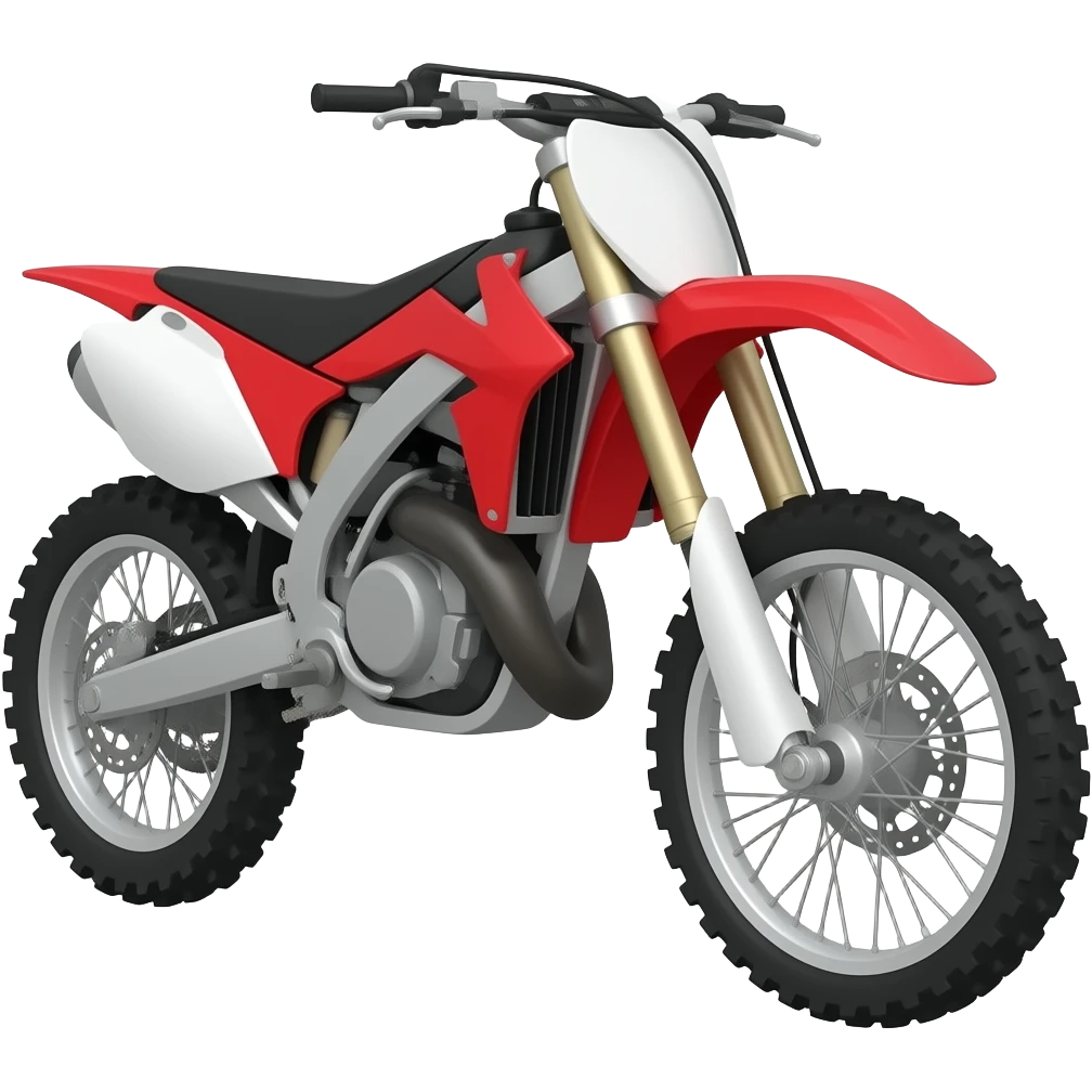 Motocros roja emoji