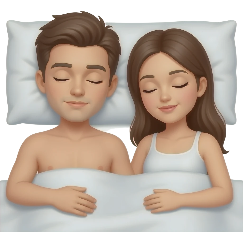 Couples naked sleeping emoji