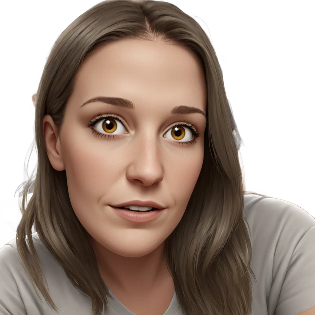 realistic portrait of girl emoji