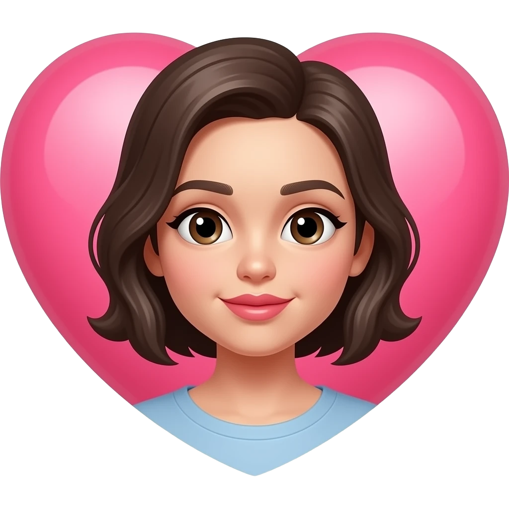 Kissy face with pink heart emoji