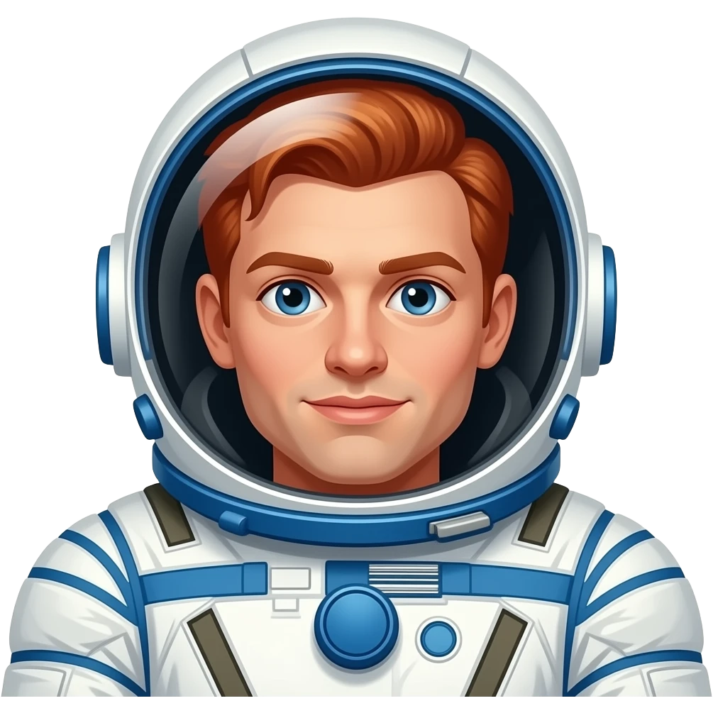 red hair Astronauts emoji