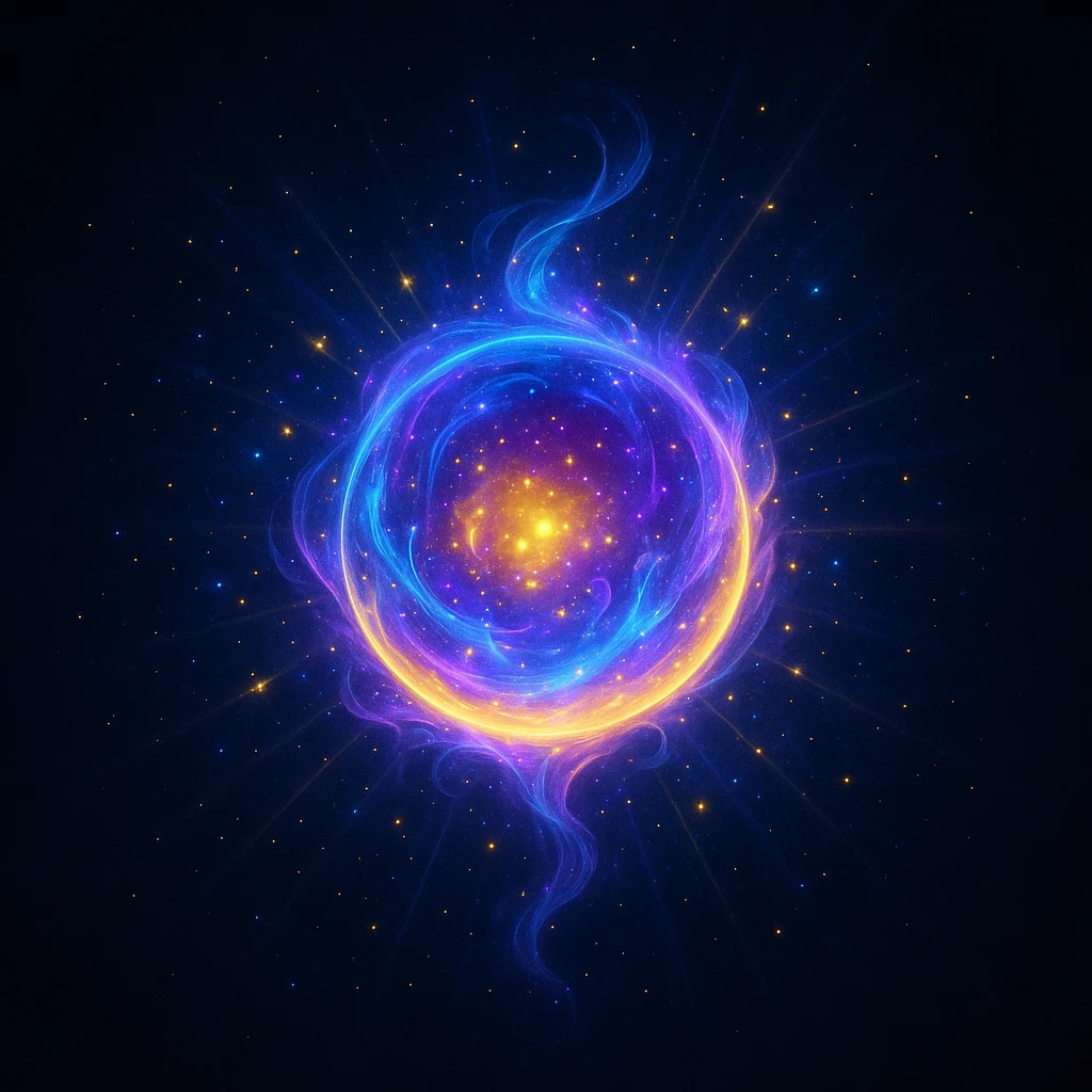 a glowing magical aura orb, mystical, radiant, fantasy style emoji