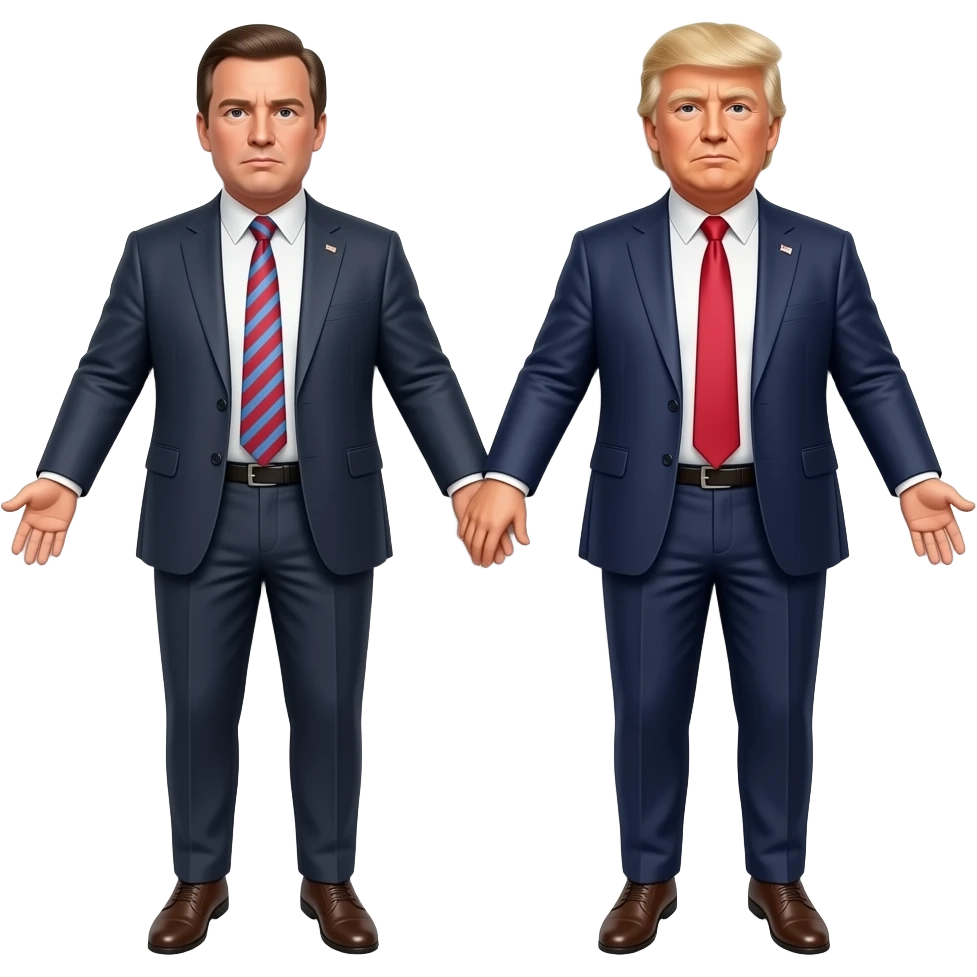 Jeffrey eipstein full body, trump guy full body laying on top of eachother with no clothes emoji