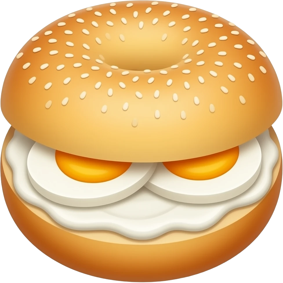 bagel egg cream cheese emoji