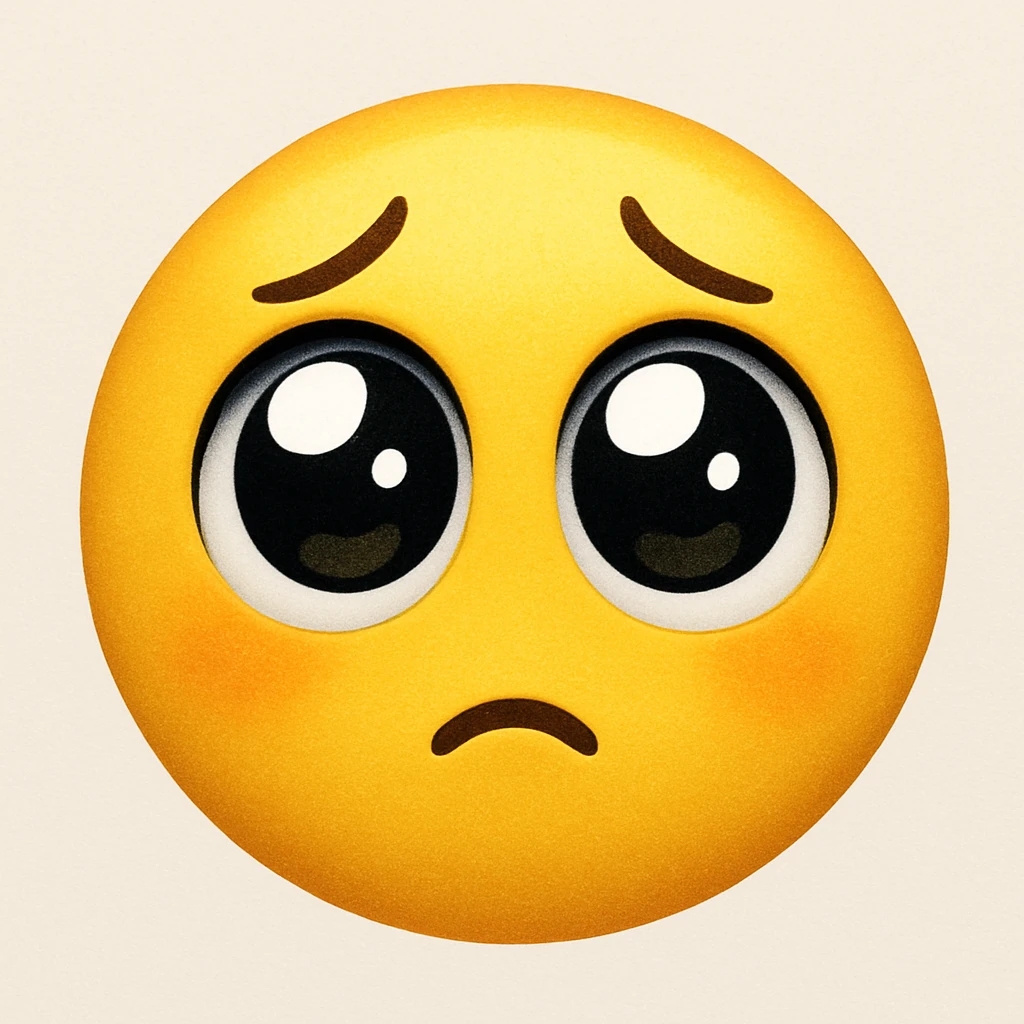emoji with pleading eyes emoji
