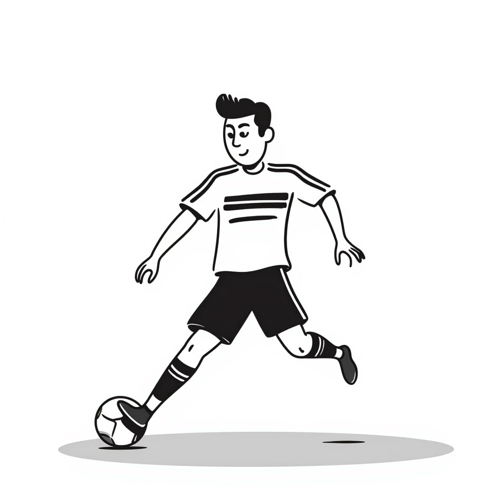 Cristiano Ronaldo, football star, hand drawn doodle style emoji