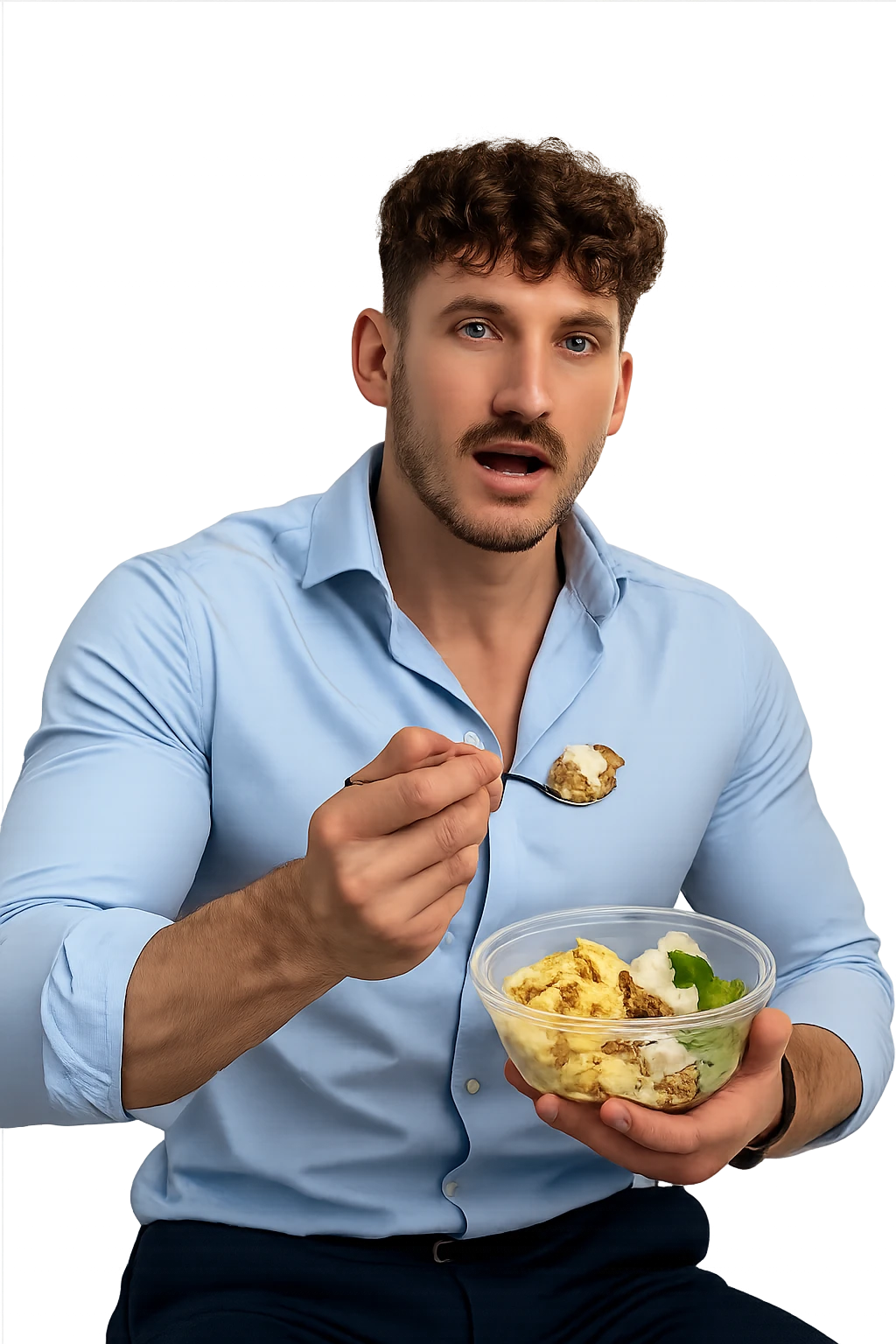 Uomo che mangia proteine  emoji
