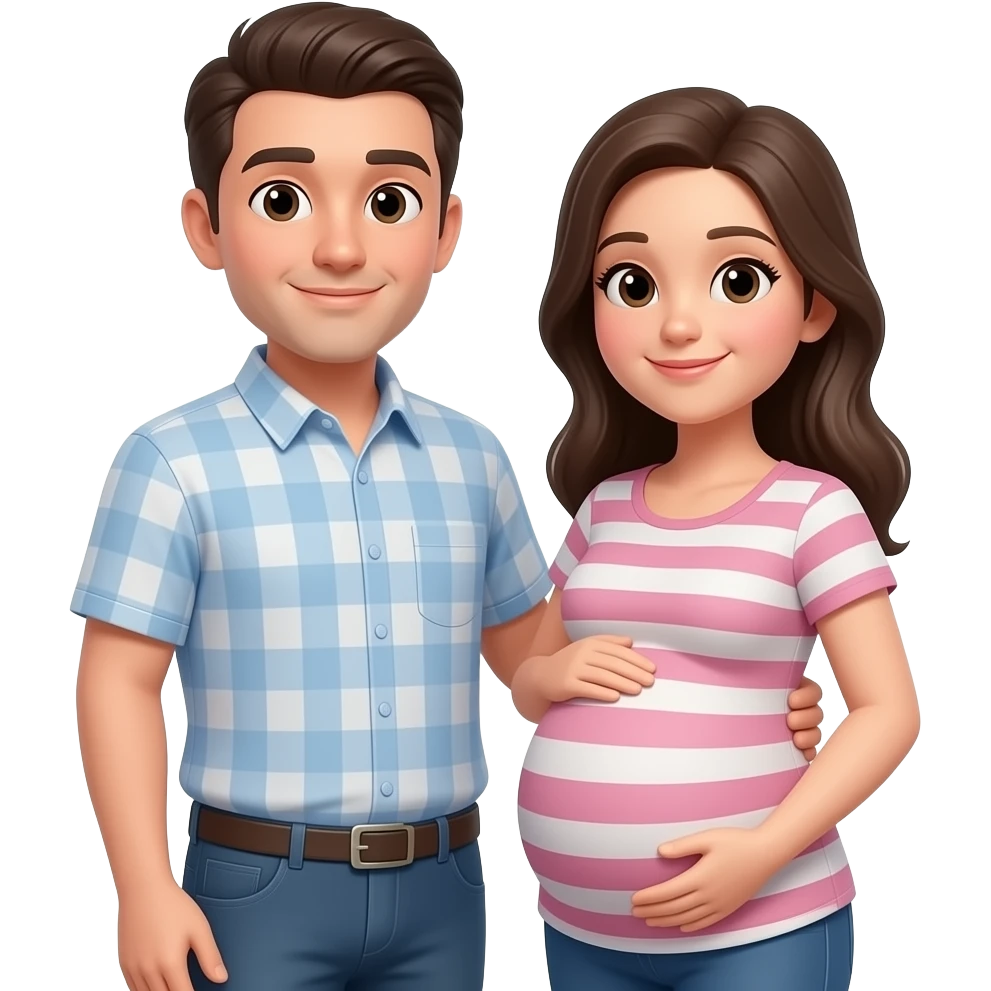 husband and wife pregnant emoji