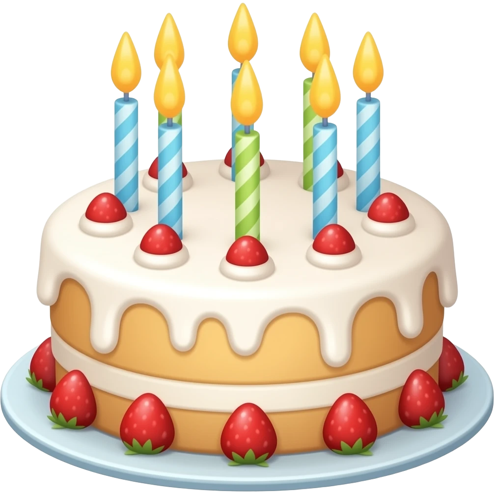 Birthday cake emoji
