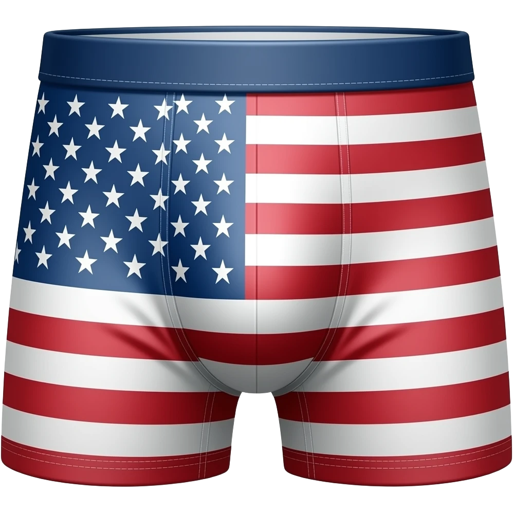 american flag underwear boxer cloth emoji