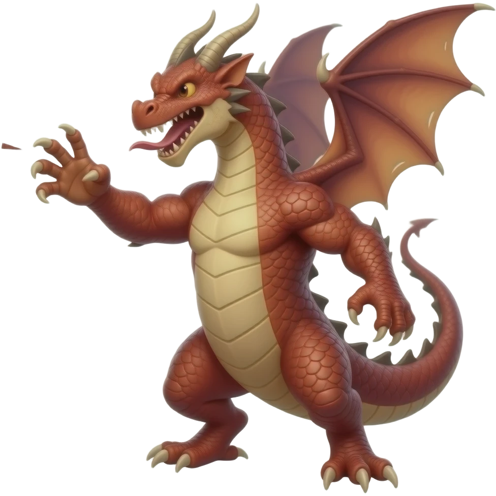 dragon arm with claws swiping and attacking from the left of the image emoji