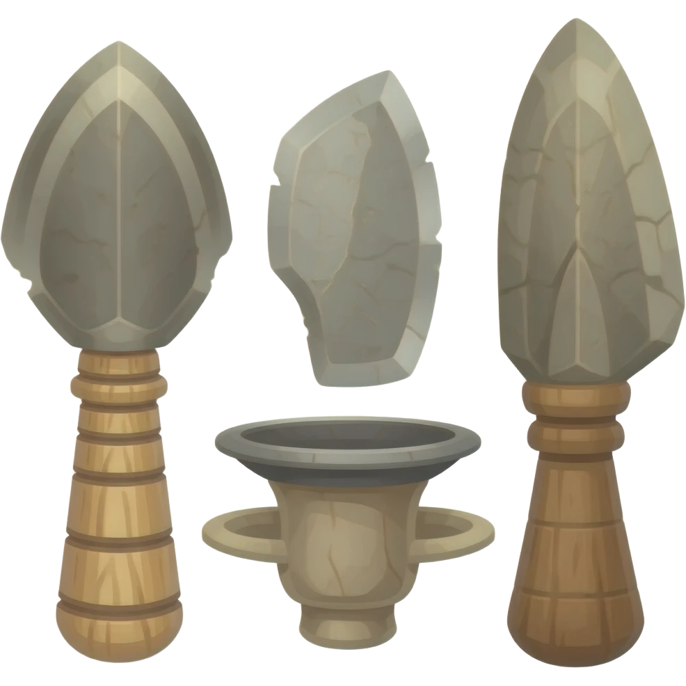 herramientas de piedra emoji