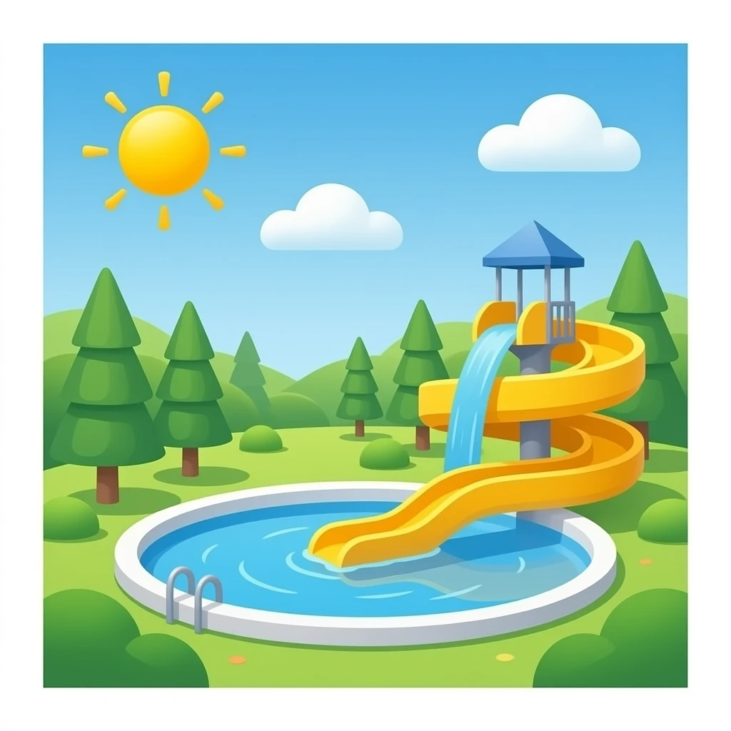 aquapark not in scenery emoji