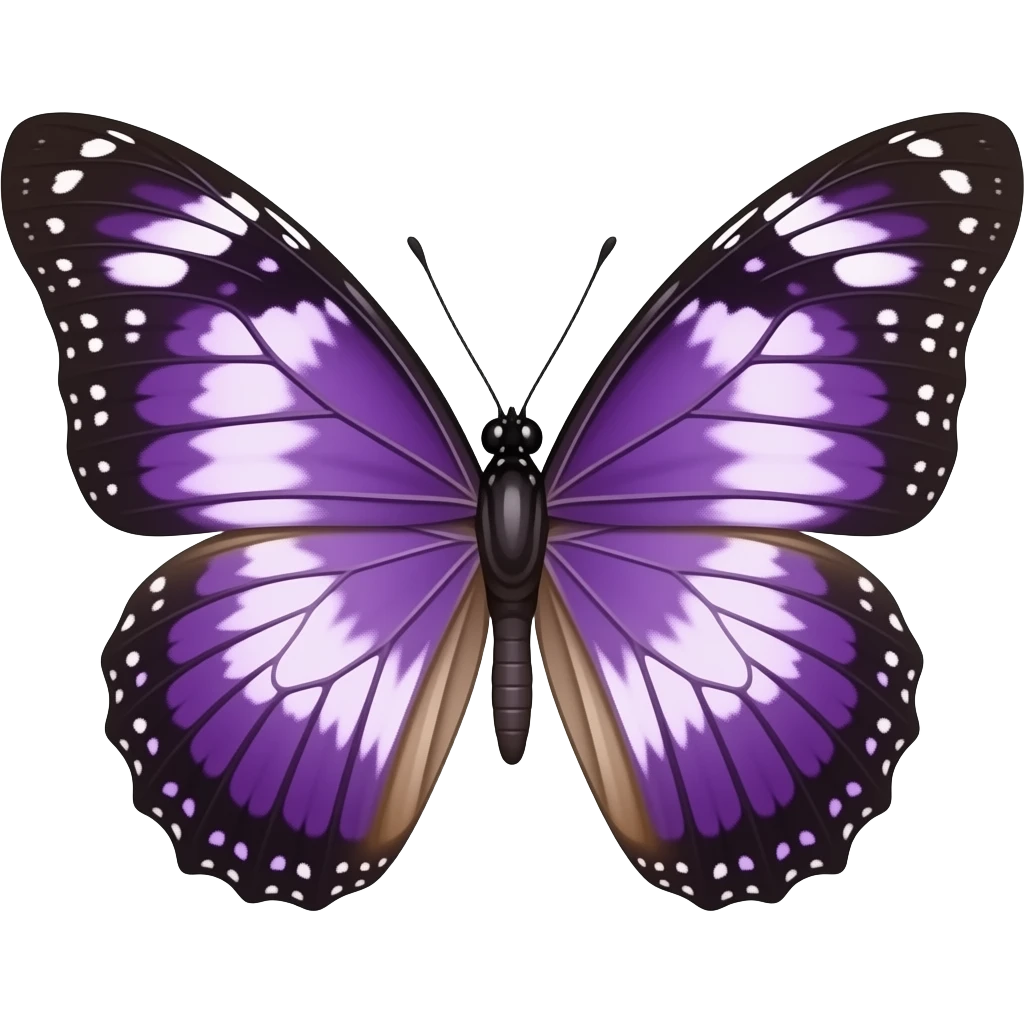 purple butterfly emoji
