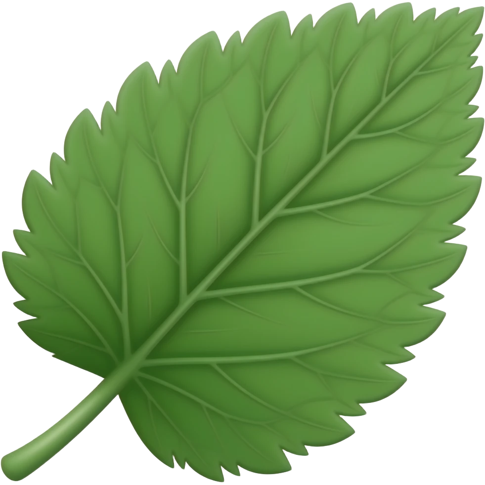 Plantago major leaf emoji