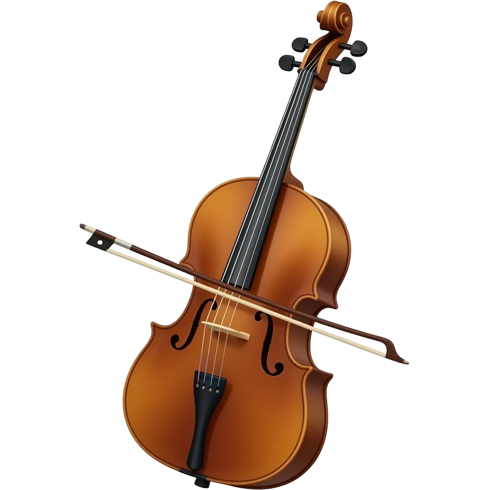 Contrabas simplu cu arcus emoji