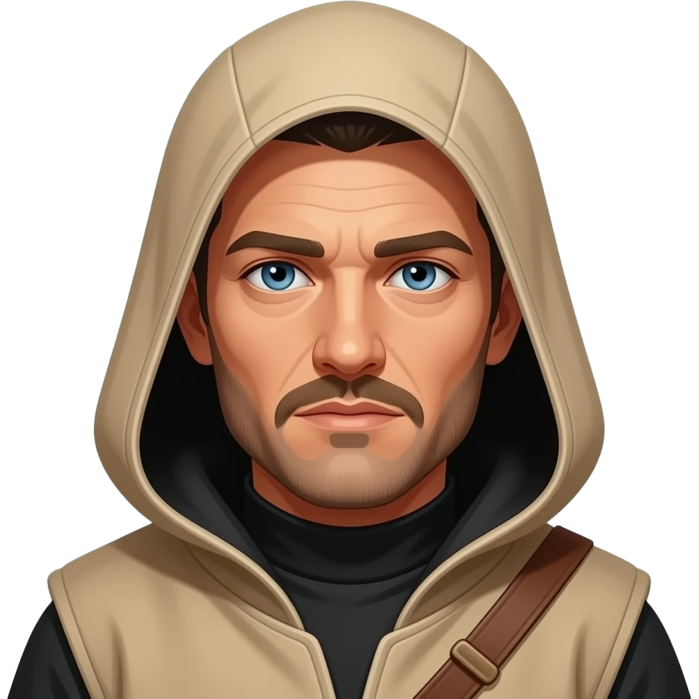 paul atreides  blue eyes with black beigehood in dune emoji