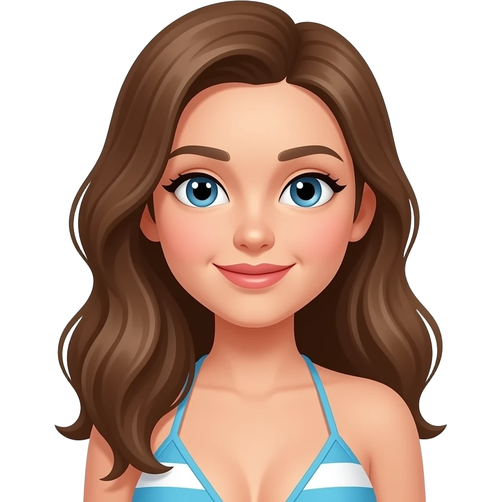 Bikini Girl Tanning emoji