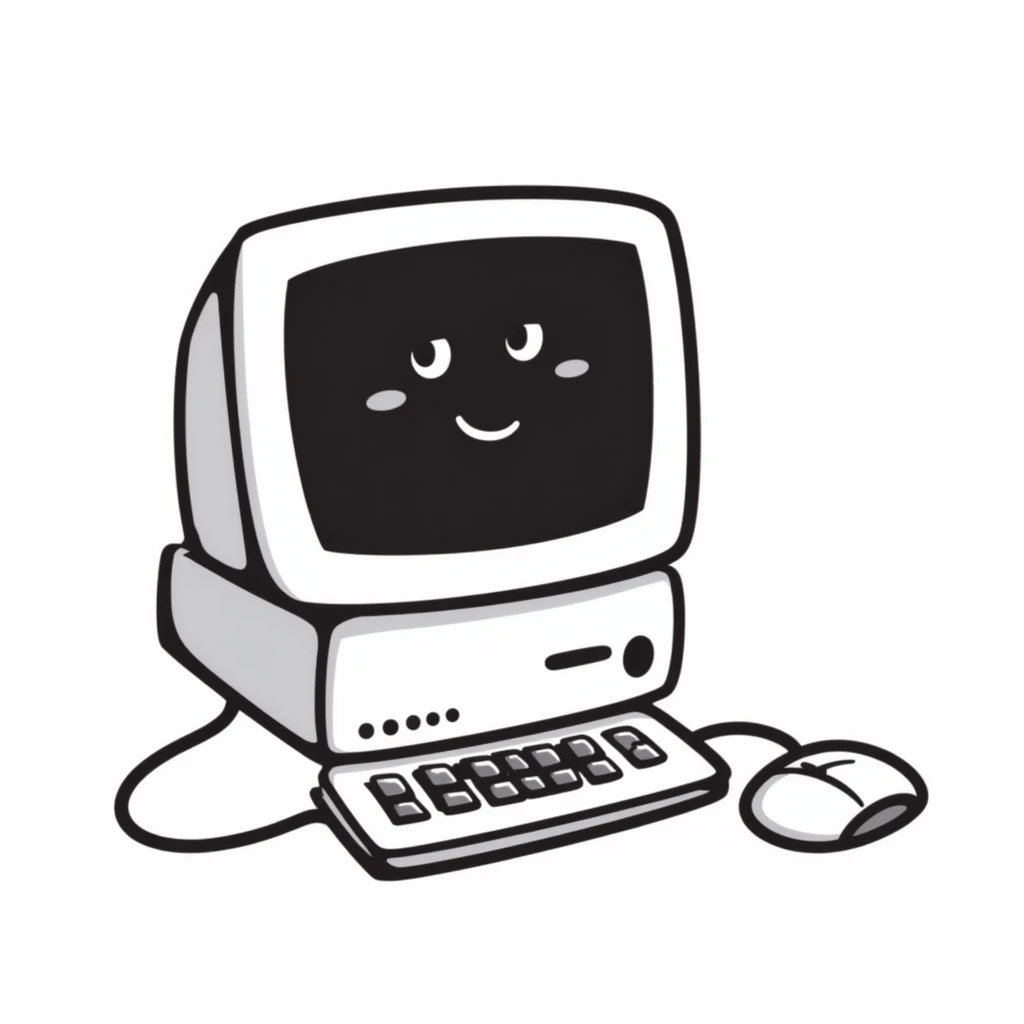 old Macintosh computer emoji