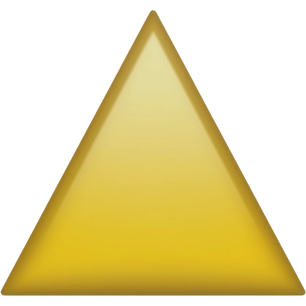 Yellow Triangle emoji