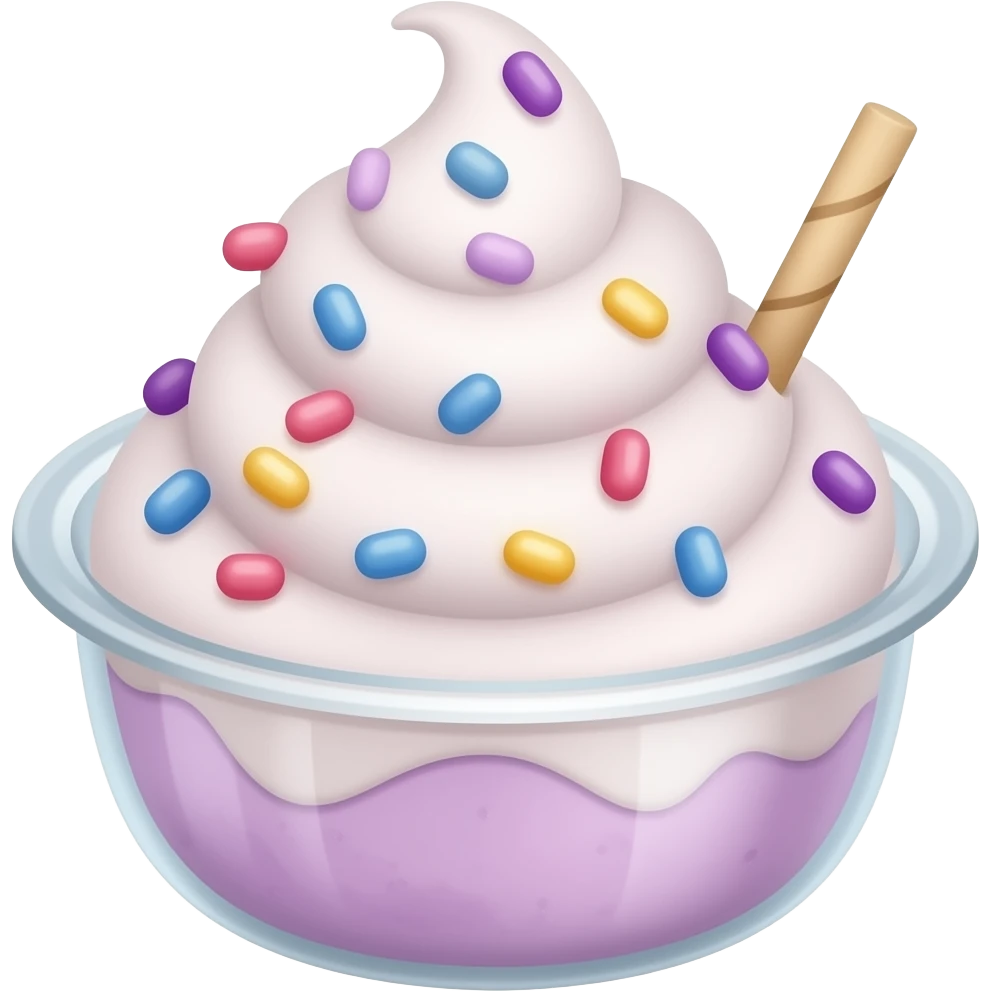 Ube sundae emoji