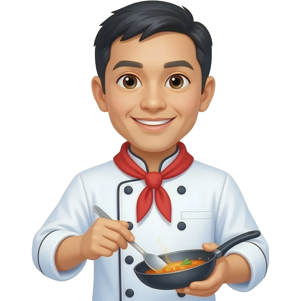 Filipino chef cooking emoji