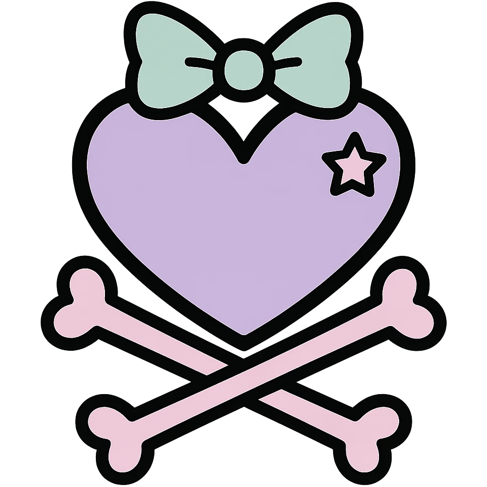 pastel goth black object remove background emoji