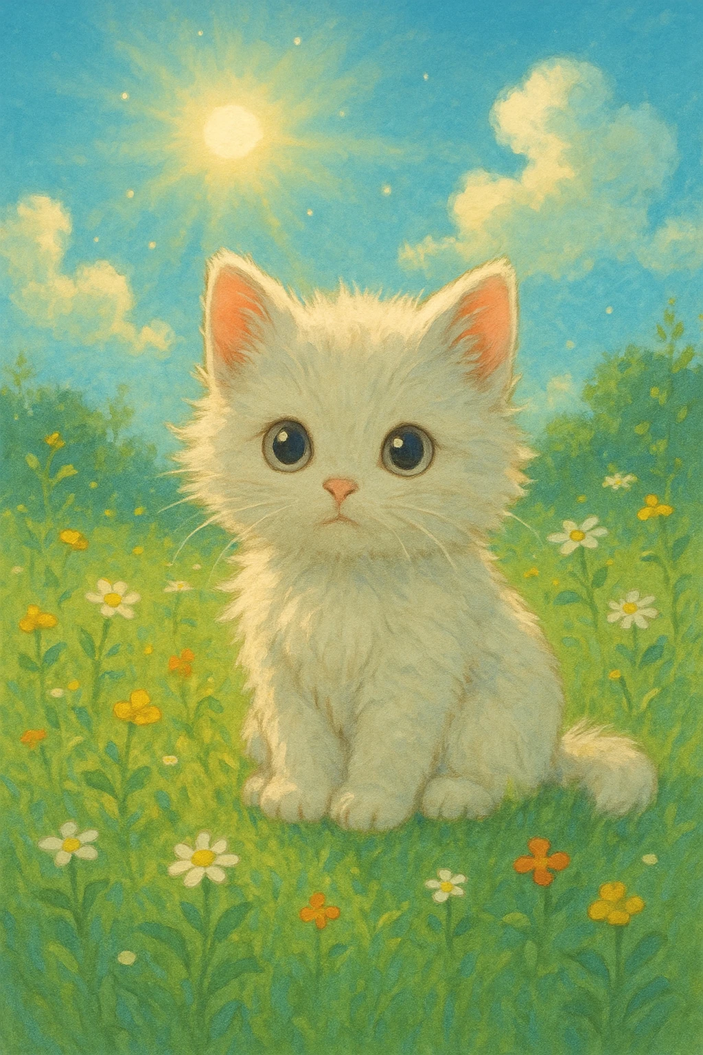 white kitten emoji