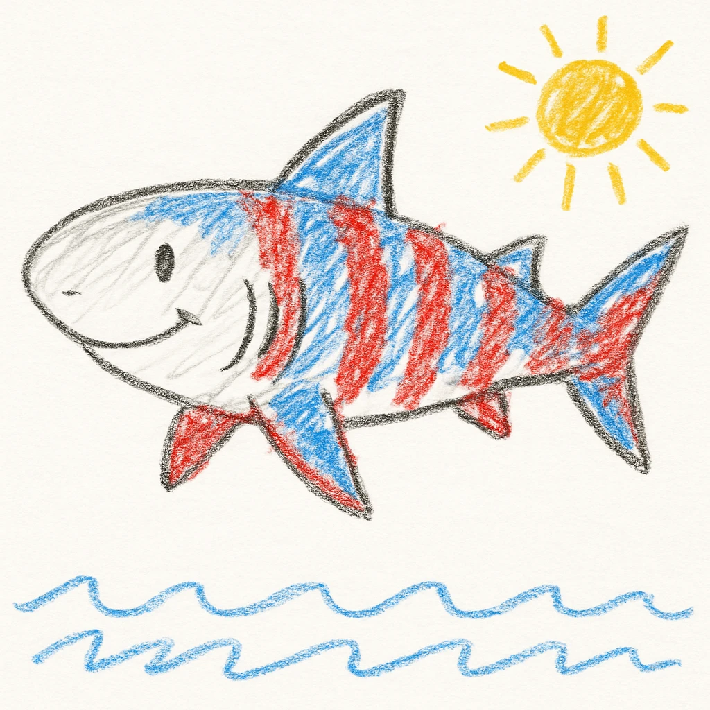 Tiger shark emoji