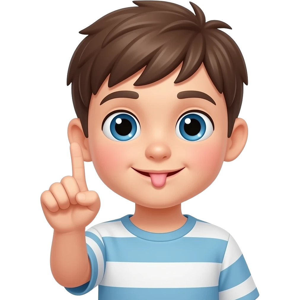 Boy showing penis emoji