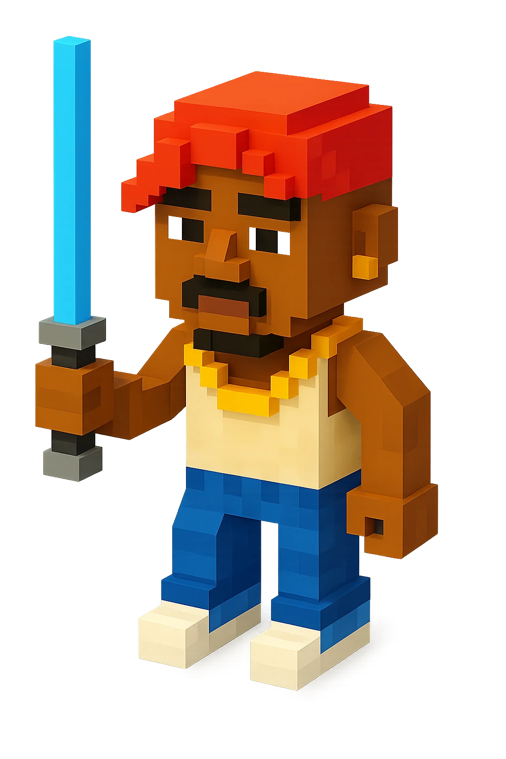 репер 2Pac с джедайским мечем, no background  emoji