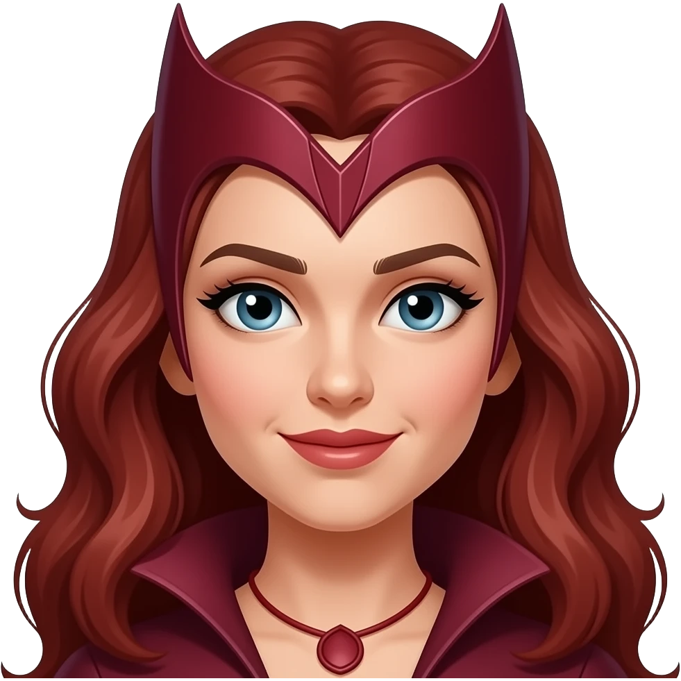 . Scarlet Witch face emoji