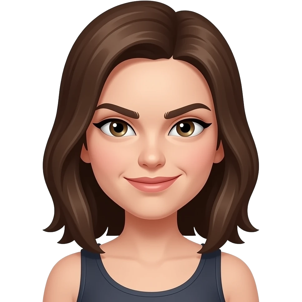 Side eye mean girl emoji