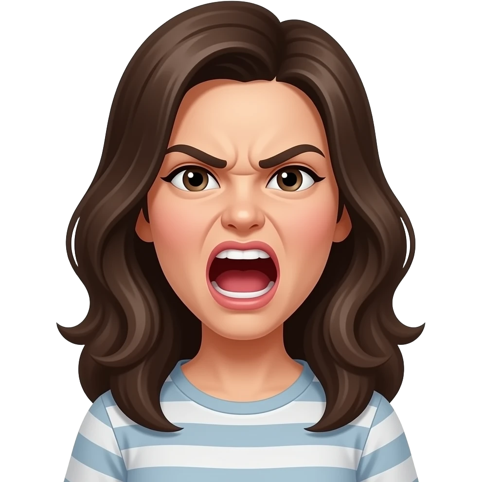 make her angry yelling emoji