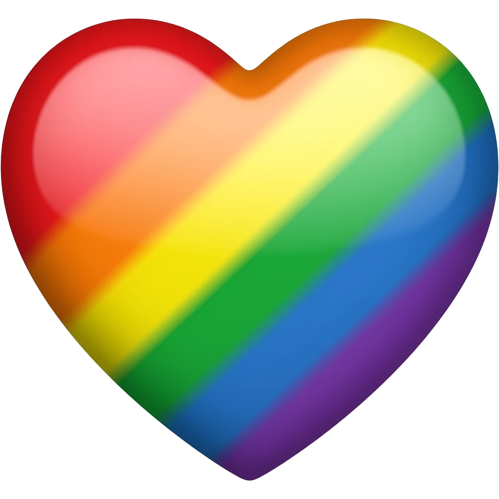 Rainbow heart emoji