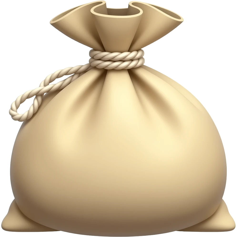 Draw string bag emoji