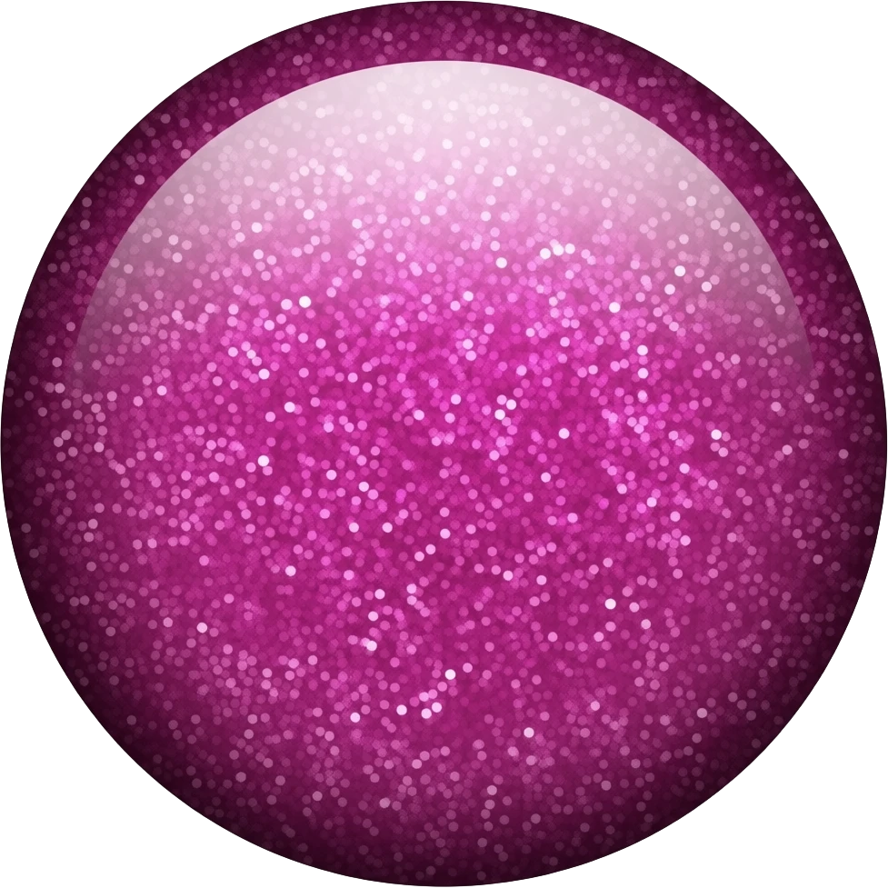 brilho cor magenta com glitter emoji